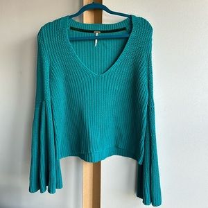 Free People Damsel Bell Sleeve Sweater